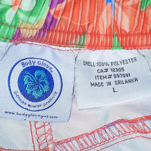 Body Glove Floral Surf Board Water Swim Trunks - Picture 3 of 8